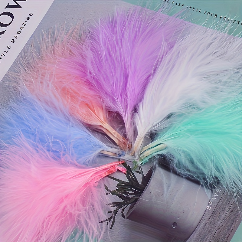 20Pcs White Feathers Natural Rooster Goose Ostrich Feather for Crafts  Handicraft Accessories DIY Wedding Party Decoration Plumes