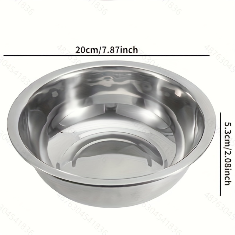 Stainless Steel Mixing Bowl And Basin, Food Grade Household Kitchen Cooking  Basin, Korean Style Rice Mixing, Baking, Egg Beating, Salad Basin, Kitchen  Gadgets, Kitchen Tools - Temu