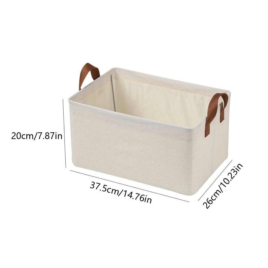 Collapsible Storage Boxes Linen Fabric Storage Baskets - Temu