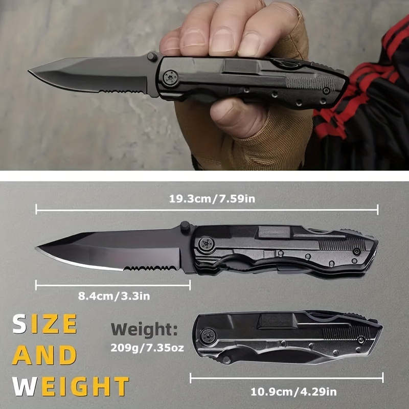 9 in 1multitool Pocket Knife Stainless Steel Survival - Temu