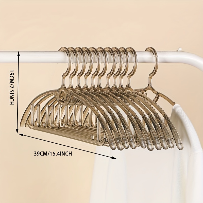 Plastic Clothes Hangers With Shoulder Grooves, Non-slip Clothes Hangers,  Heavy Duty Coat Hangers For Closet, Laundry Hangers For Adult Coat, Suit,  Dress, Household Storage And Organization For Bedroom, Bathroom - Temu