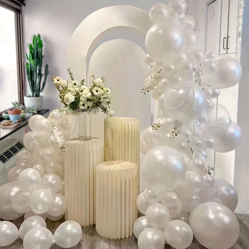 Set Decorativo Di 87 Palloncini Bianchi Semplici Per Proposta Di  Matrimonio, Festa Di Fidanzamento E Festa Di Compleanno