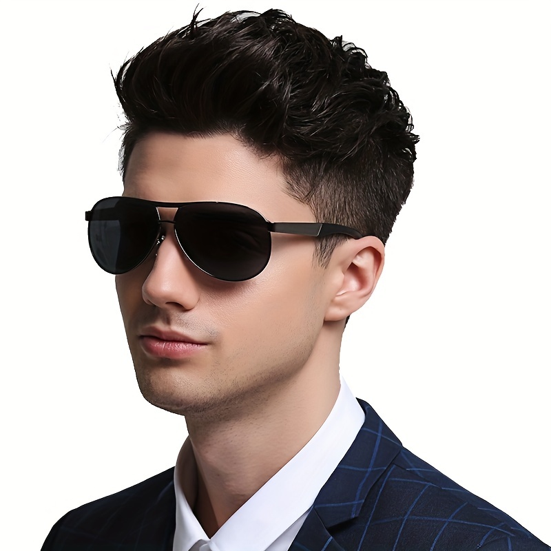 Classic Polarized Sunglasses For Men Large Frame Driving Riding