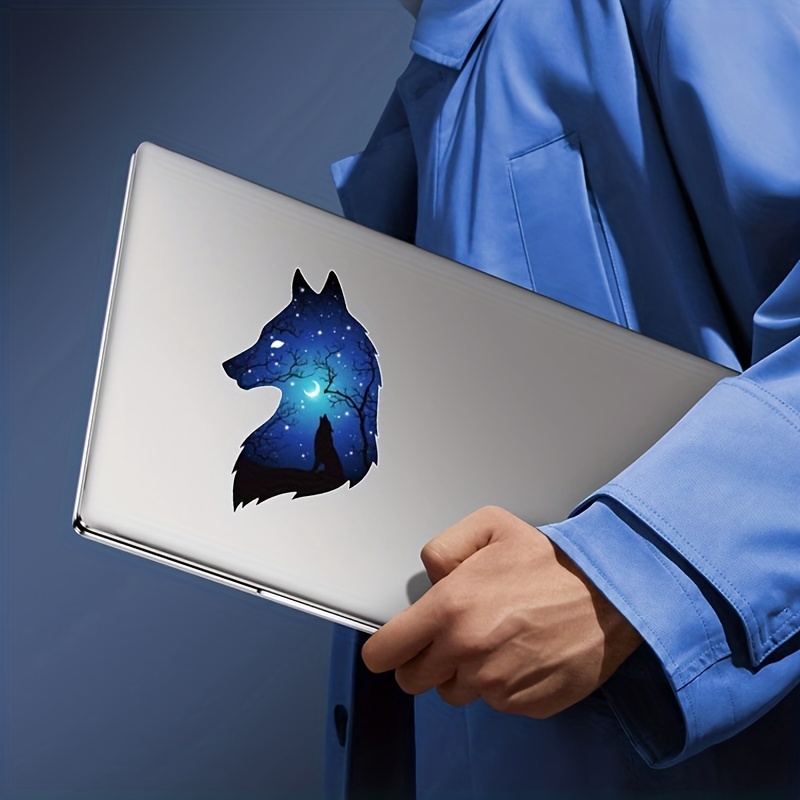 Wolf Stickers Wolf Graphic Decal Sticker For Laptop Phone - Temu