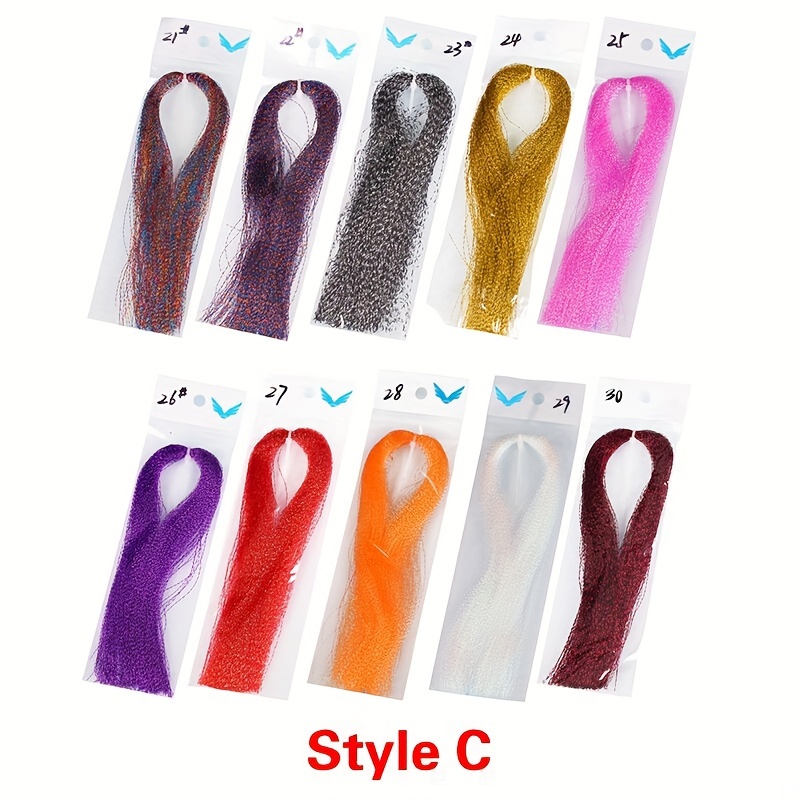 Crystal Flash Holographic Tinsel Fly Tying Lure Making Mix - Temu Canada