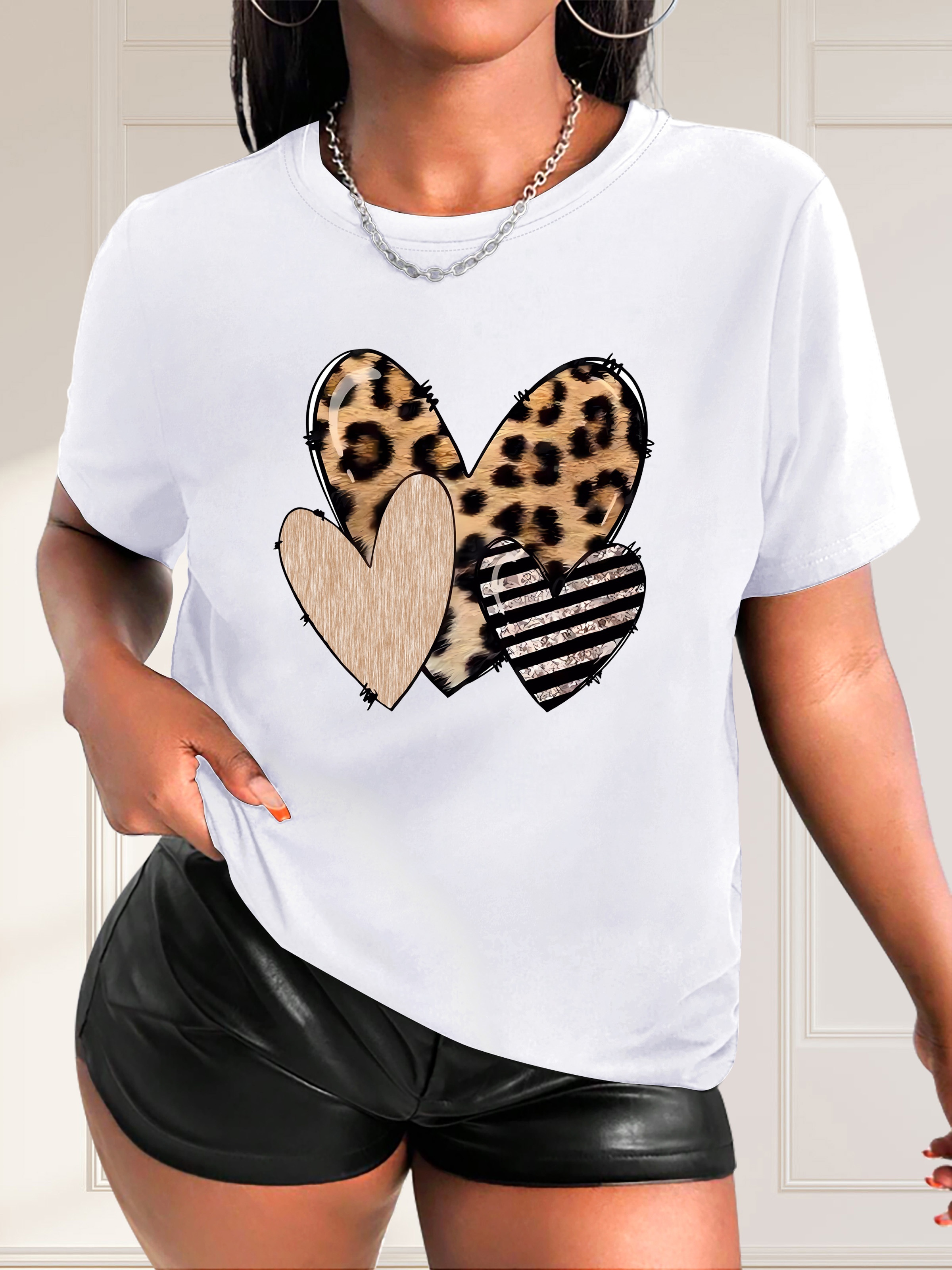 Heart Tops For Women - Temu