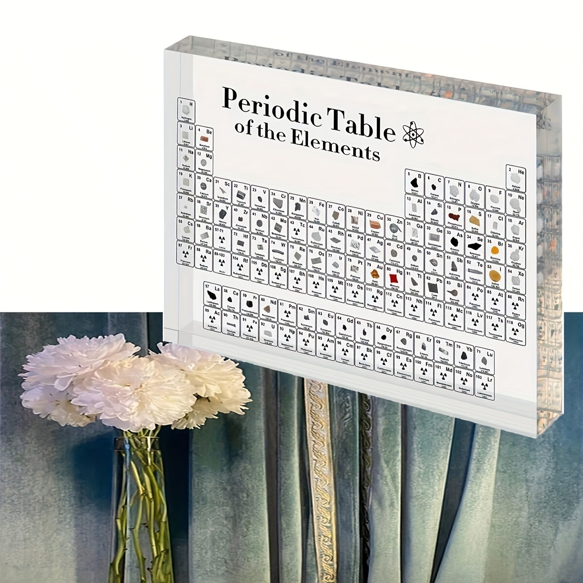 1pc Masegari Periodic Table With Chemical Elements, Acrylic Transparent ...