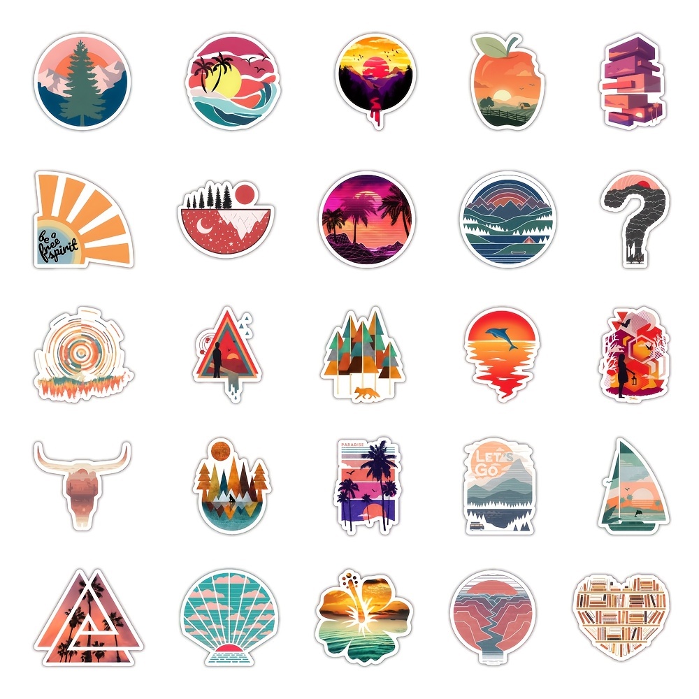 Nature Sticker Pack 5 Vinyl Decal Stickers