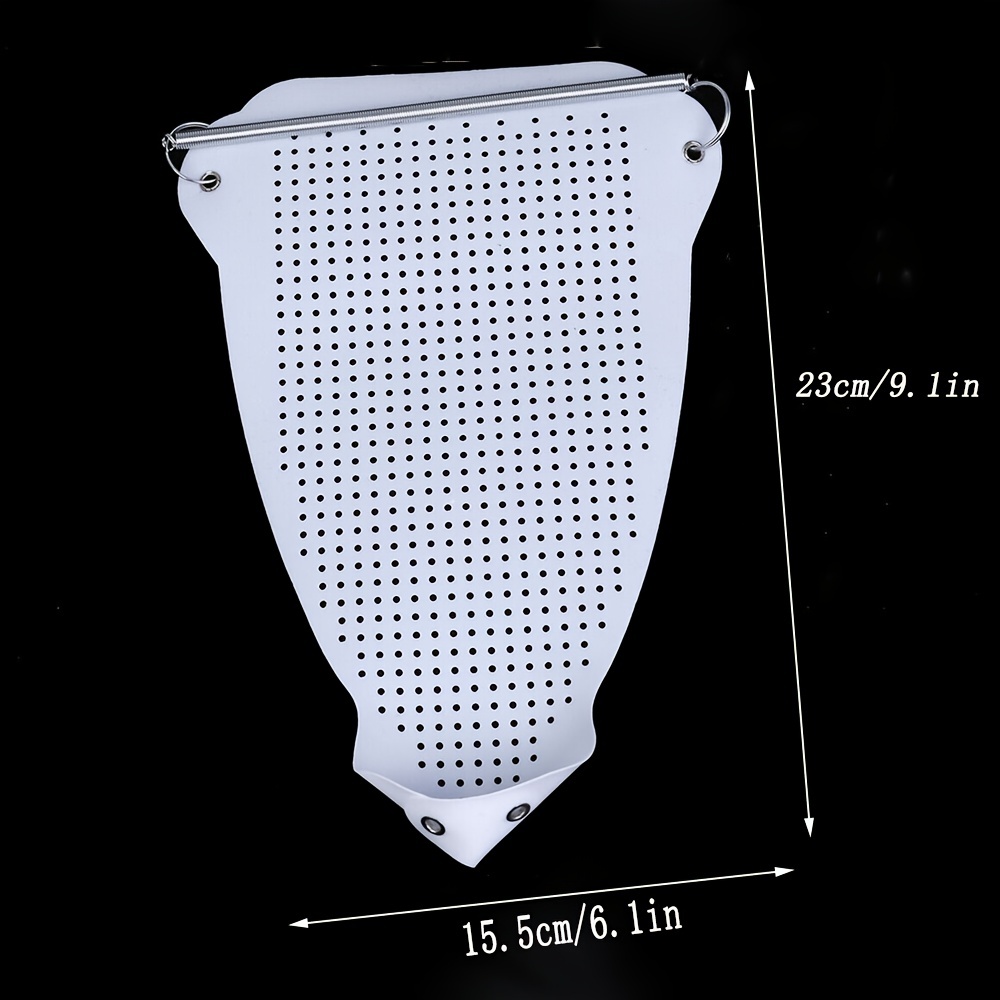  Zapato de planchado, cubierta de placa de hierro, protege el  paño de alta temperatura, protector de placa de hierro hecho para la  mayoría de las planchas protege la suela de hierro 