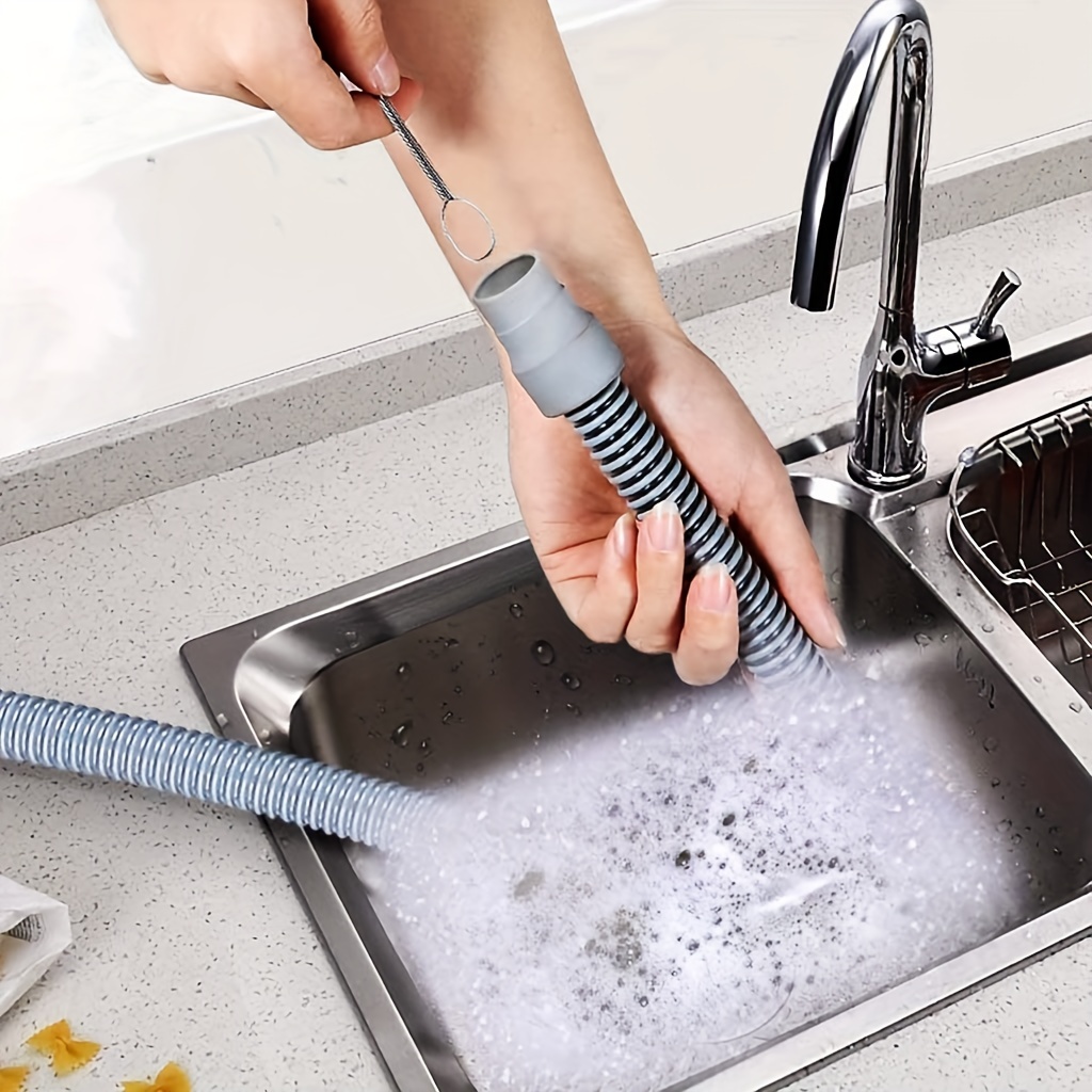 Flexible Pipe Cleaning Brush, Drain Cleaner For Kitchen And