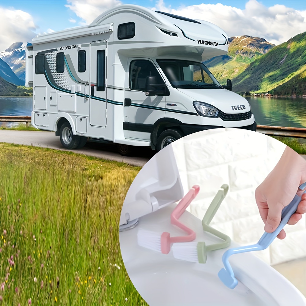 Portable Toilet Cleaning Brush with Bending Handle