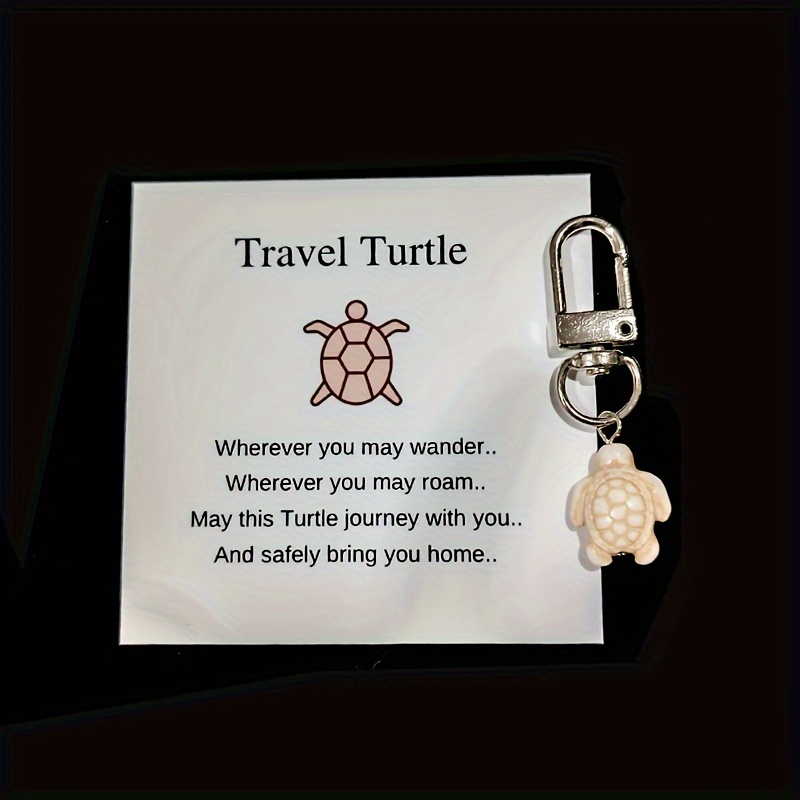 1pc Porte-clés Tortue De Voyage Pour Hommes, Cadeau D'Anniversaire Pour  Amis, Accessoires De Bonne Chance