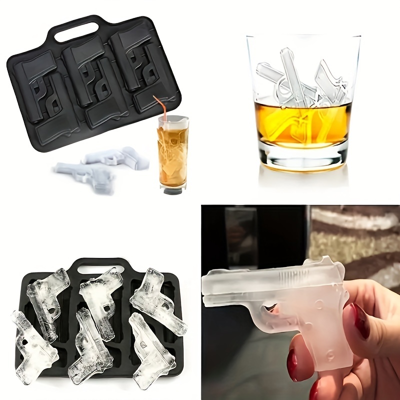 Creative Gun Bullet Landmine Shape Ice Cube Maker 3D DIY Ice Cube Mold  Chocolate Candy Mould Cold Drink Whiskey Wine Ice Maker - AliExpress