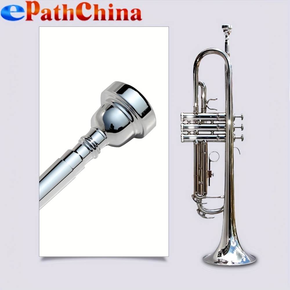 1Pcs Trumpet Mouthpiece French Horn Mouthpiece for Trumpet Replacement  Musical Instruments Accessories - Silver