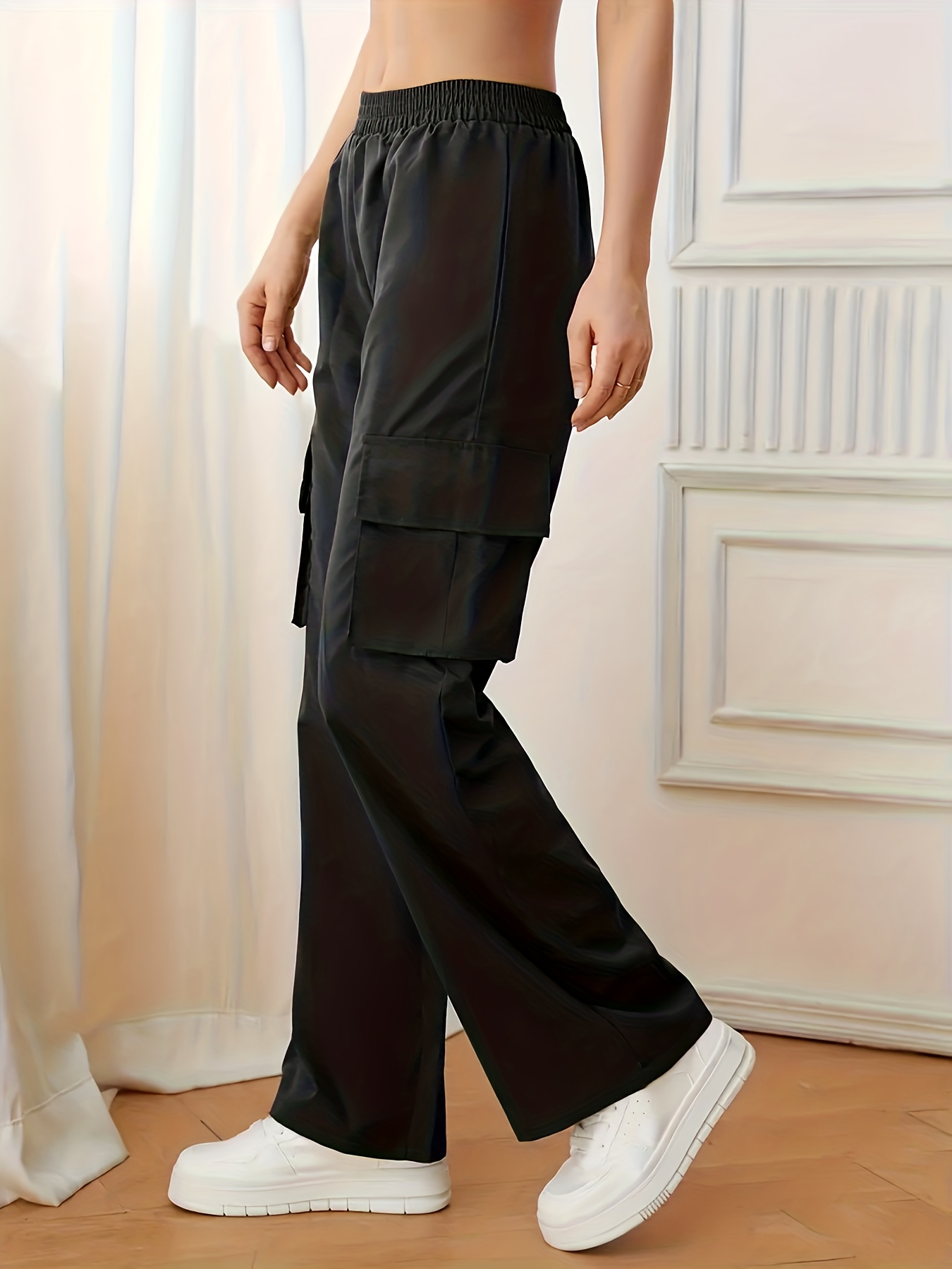 Women's Plus Relaxed Fit Straight Leg Cargo Pants