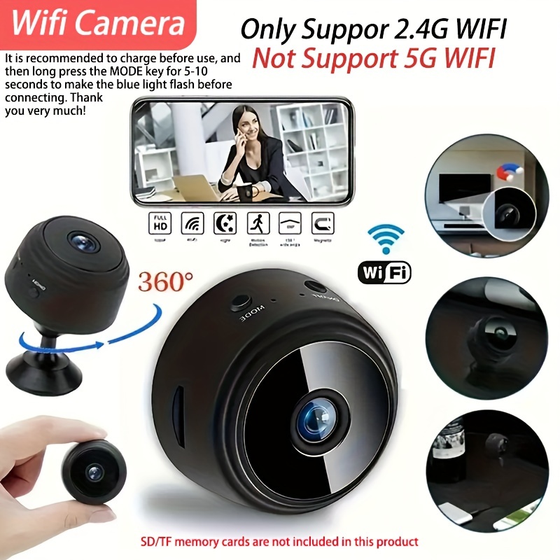 Mini Camera Wireless WiFi Camera Night 1080P Motion Detection