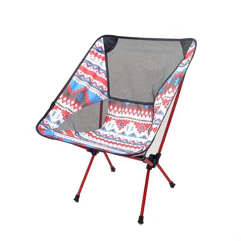

1pc Portable Folding Aluminum Alloy Casual Lightweight Moon Chair, For Outdoor Camping Fishing, Yard, Beach