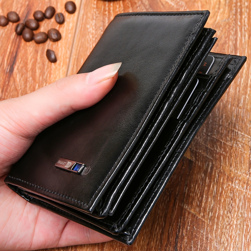 Men and Woman Smart Genuine Leather Wallet