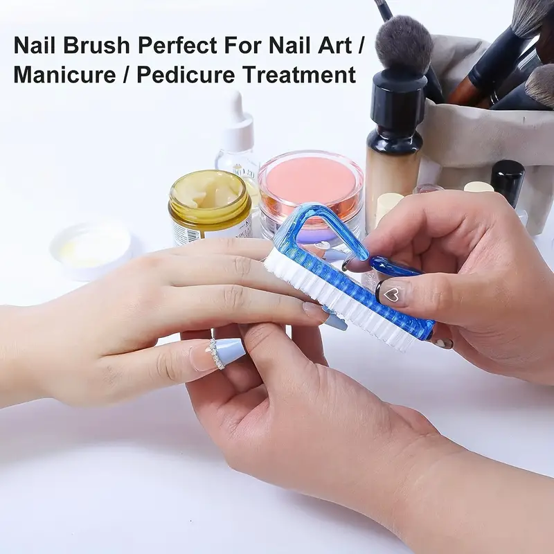 Handle Grip Nail Brush Cleaner Nail Scrub Brush Hand Cleaning