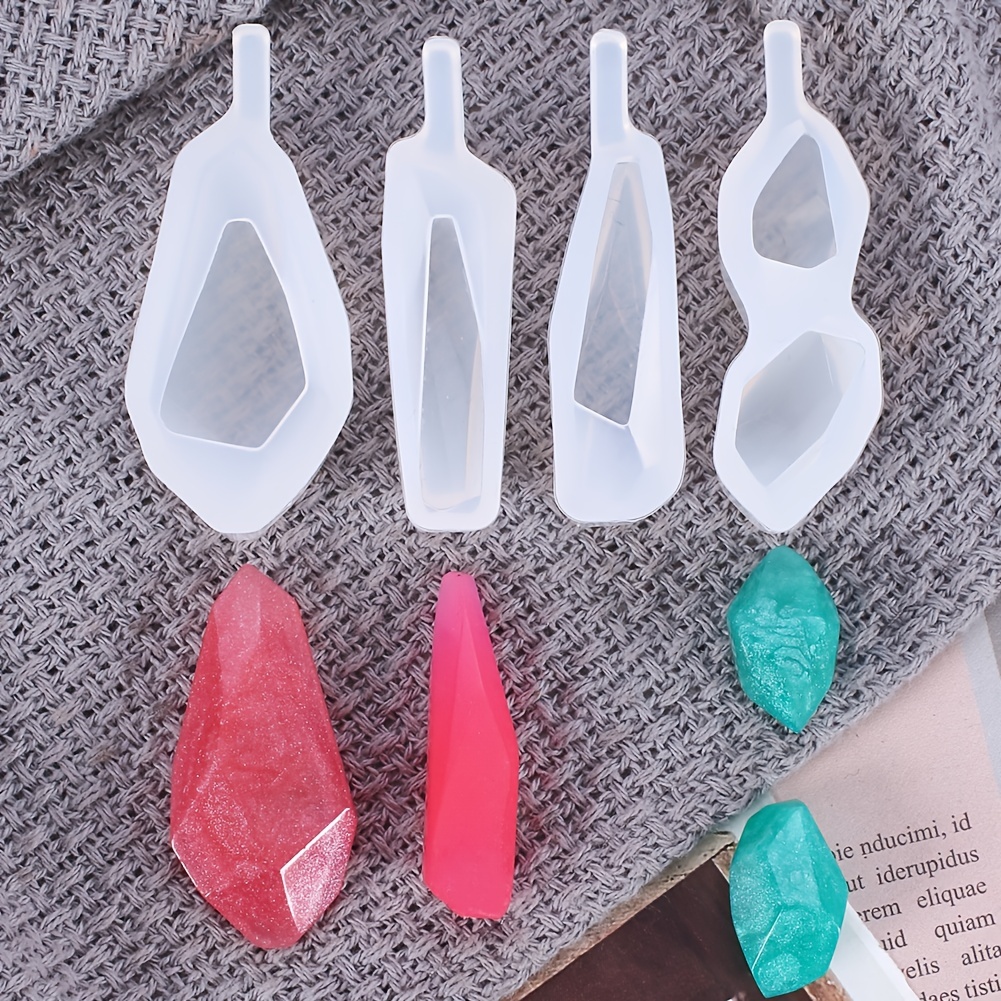 Silicone Resin Mold Rhombus Edge Crystal Roller Coaster Mold - Temu