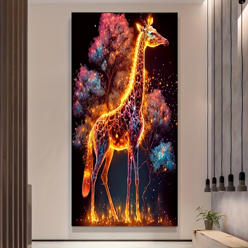 Decoration Adult Diamond Art Diy Gift Gem Art Giraffe Diamond Painting Home  Decoration Gift No Frame - Temu