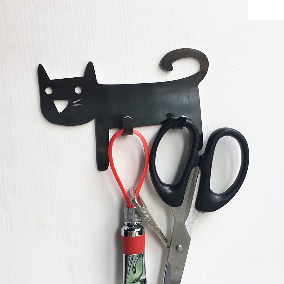 Stainless Steel Hooks Self adhesive Creative Cat Decorative - Temu Canada