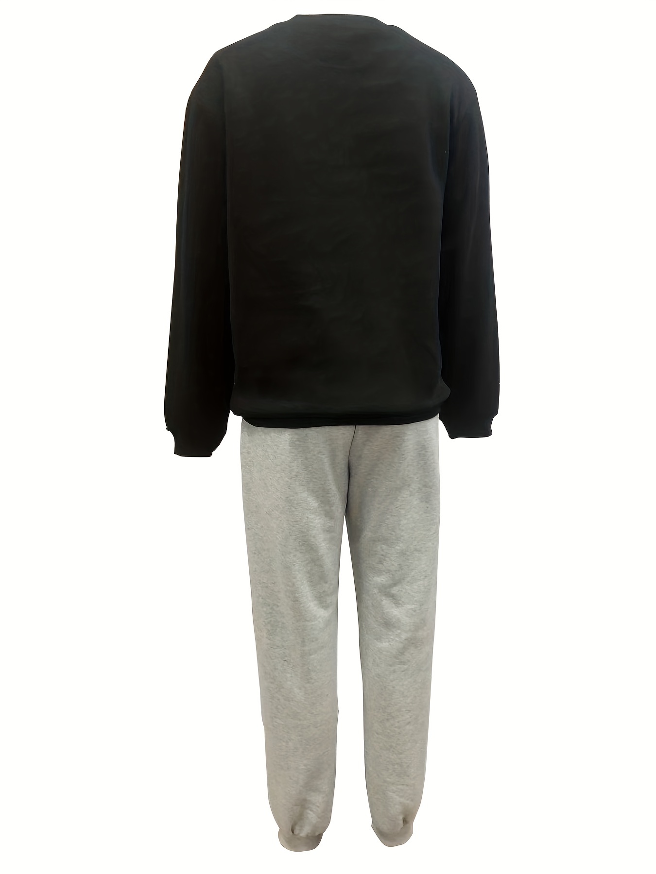 Casual Long Sleeve Sweatshirt & Joggers Pants Set