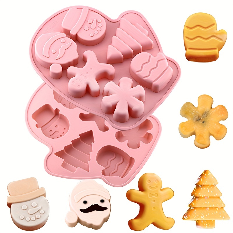 Gingerbread Man Elk 3d Silicone Cake Mold Christmas Cake Pan - Temu