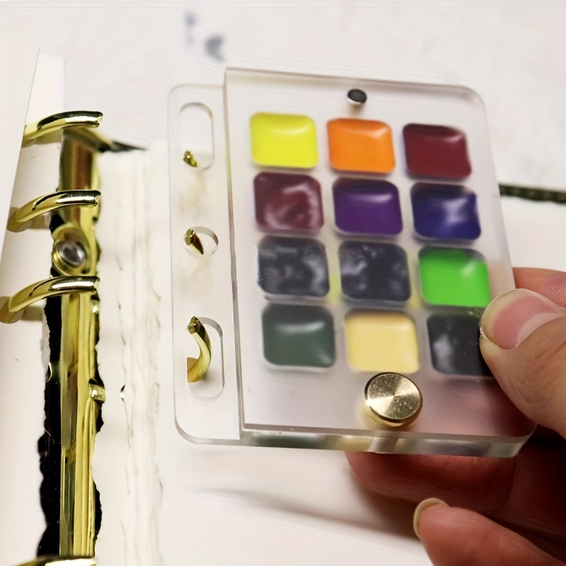 15 compartment Transparent Paint Box Acrylic Watercolor - Temu
