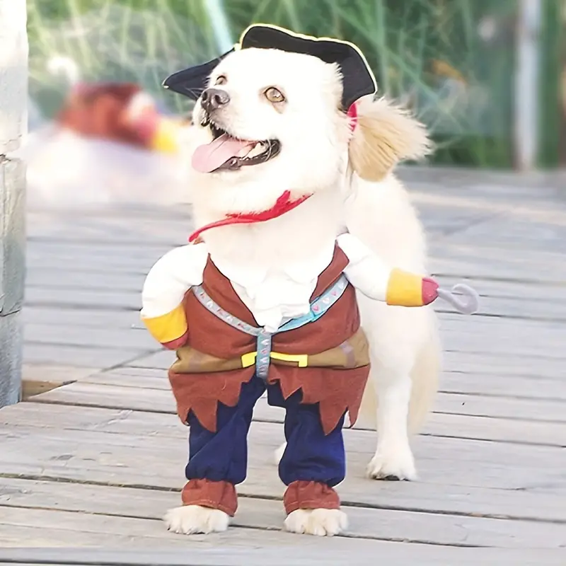 犬の衣装パイレーツ・オブ・カリビアンスタイルハロウィン犬服海賊帽子付き面白いペット衣装猫コルセア衣装素晴らしい犬用制服小型犬の役割プレイパーティー屋外散歩  - ペット用品 - Temu Japan