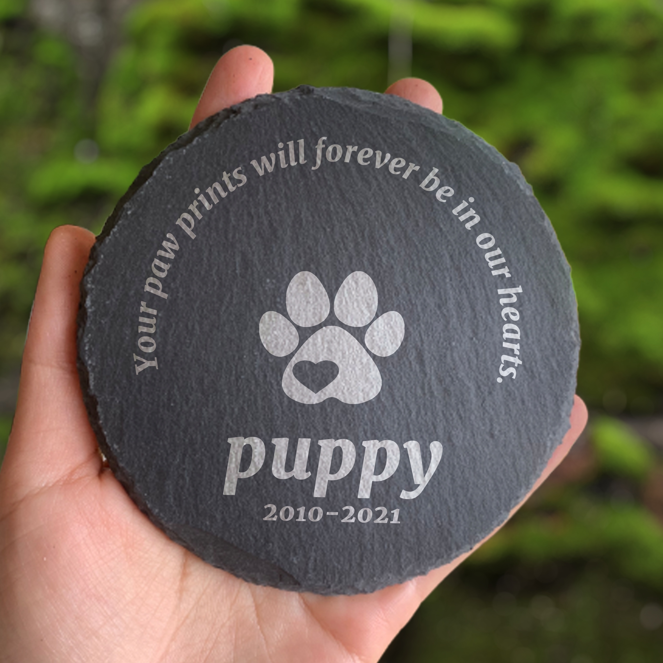 Custom pet best sale memorial stones