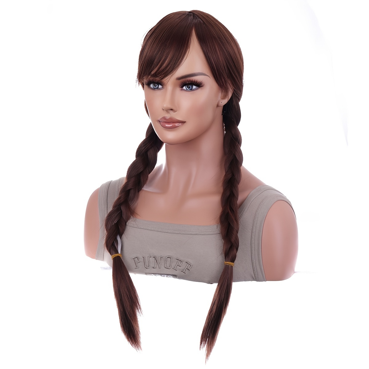 Long Curly Double Ponytail Synthetic Wig For Cosplay