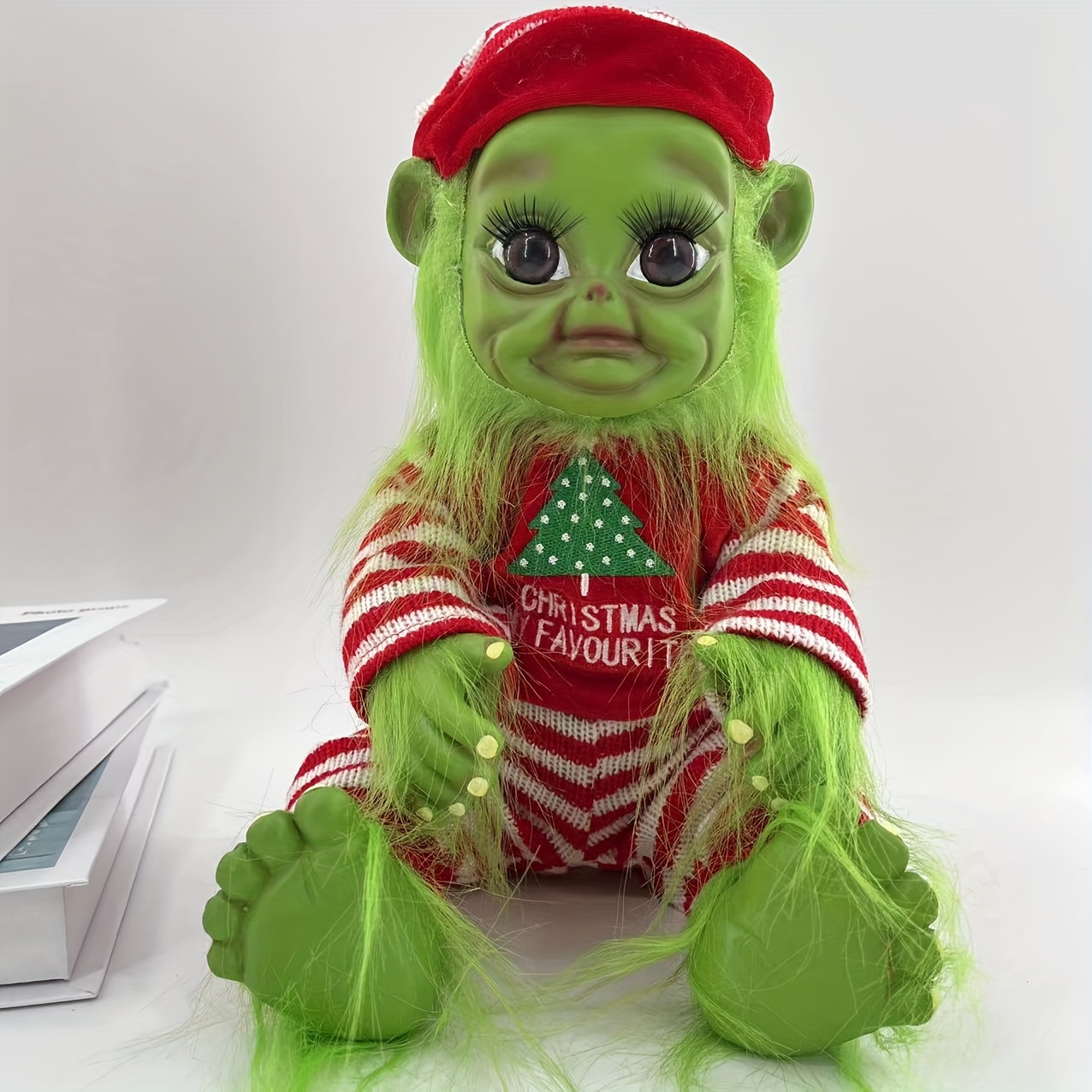 Christmas Plush Doll Green Monster Doll Suitable Christmas - Temu