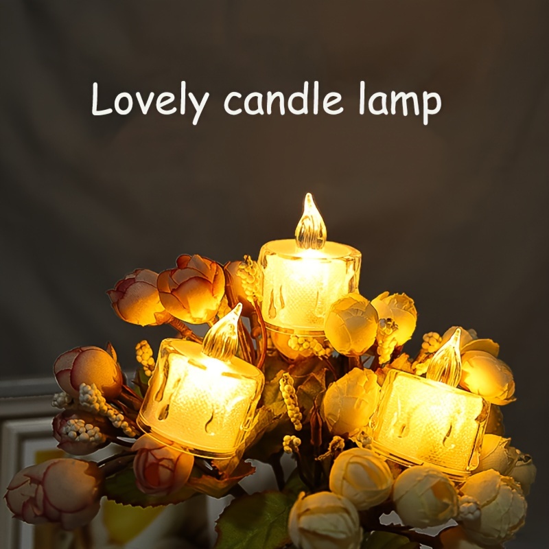 Lampe chauffe-plat à paillettes LED sans flamme, décoration de fête de  mariage, nouvel an, Noël