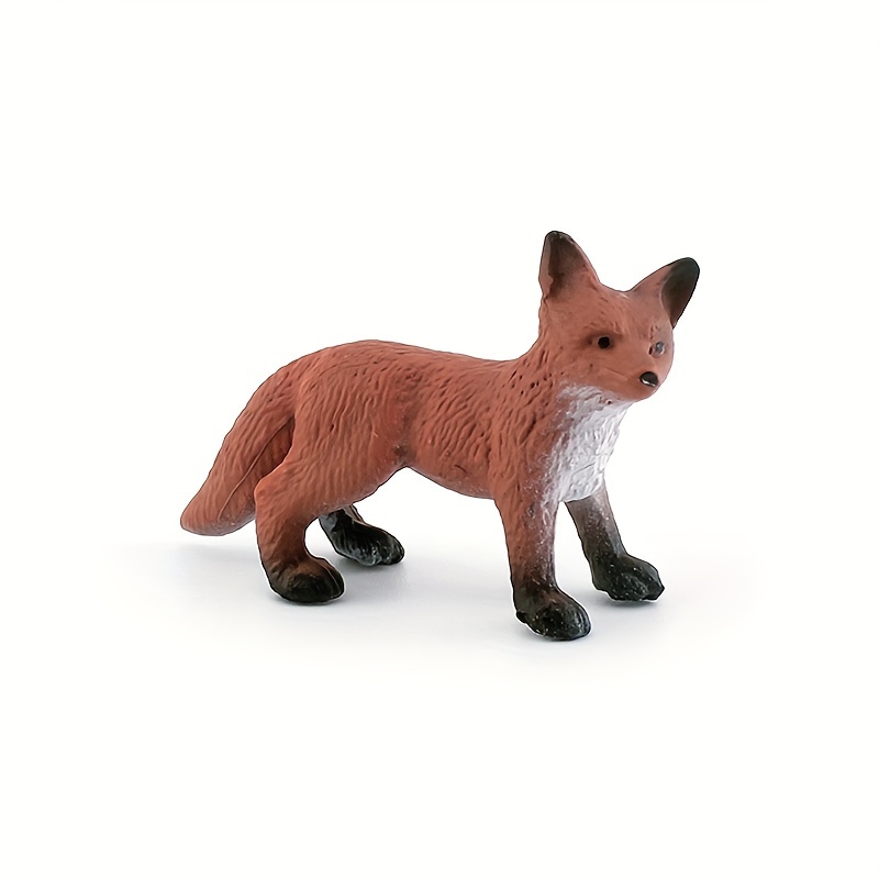 Simulation Static Solid Wild Animal Model Red Fox Little Fox - Temu