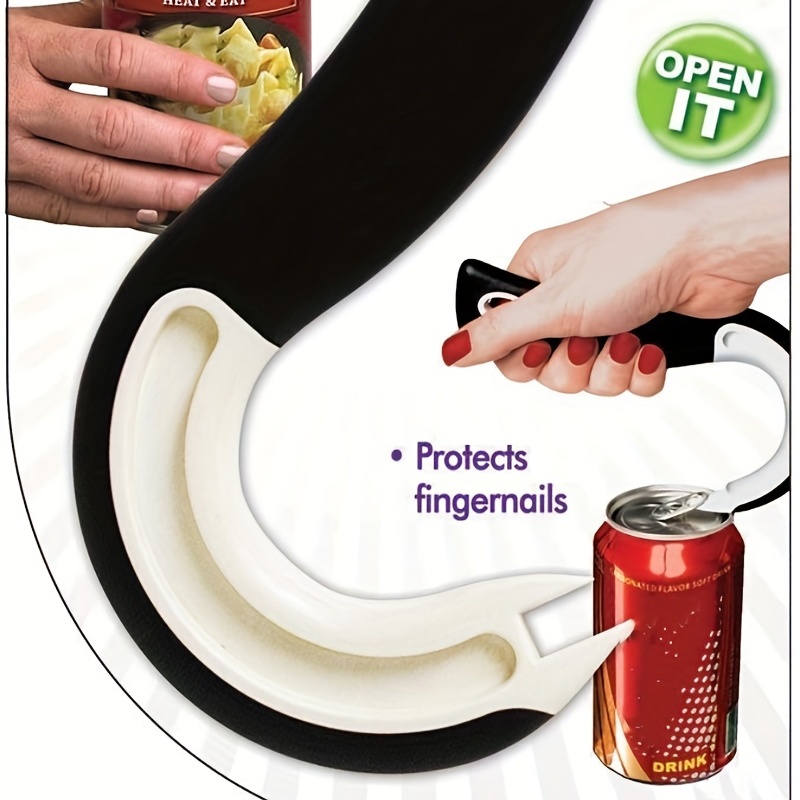 Easy Open Ring Pull Can Opener Easy Grip Cans Tins Opener Ring-Pull Kitchen  Tool
