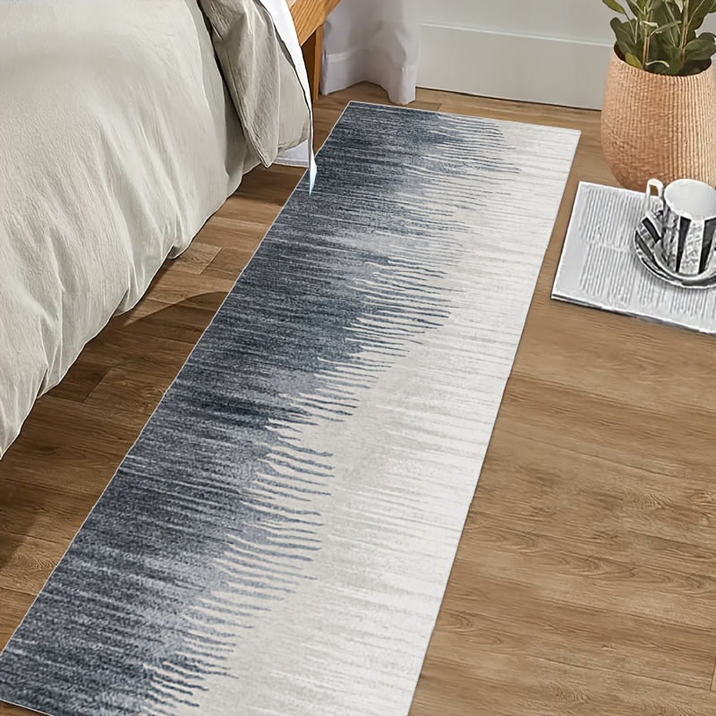 Modern Abstract Hallway Runner Rug Grey Striped Laundry - Temu