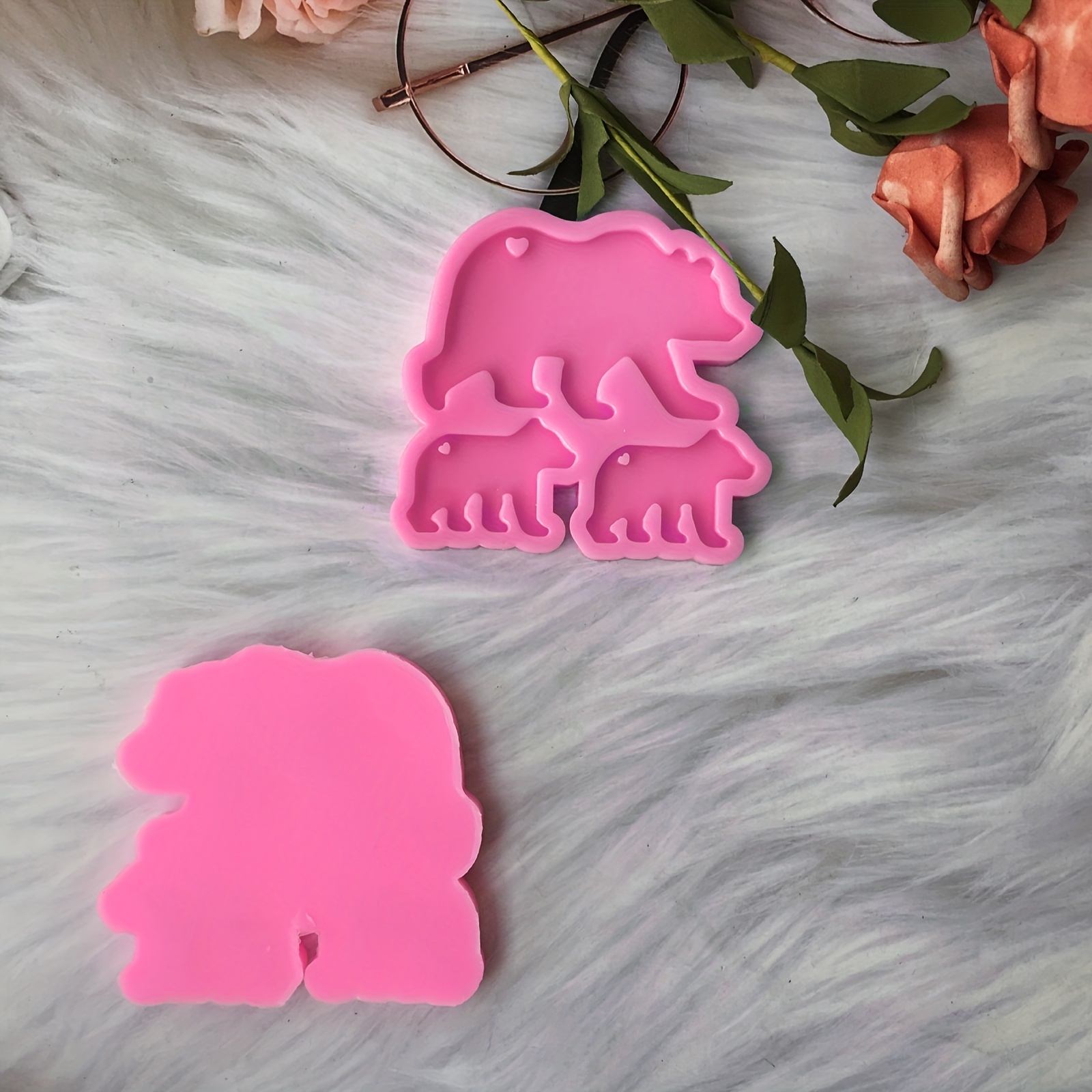 Gummy Bear Candy Silicone Mold Cake Chocolate Fondant Resin Pendant Jewelry  DIY