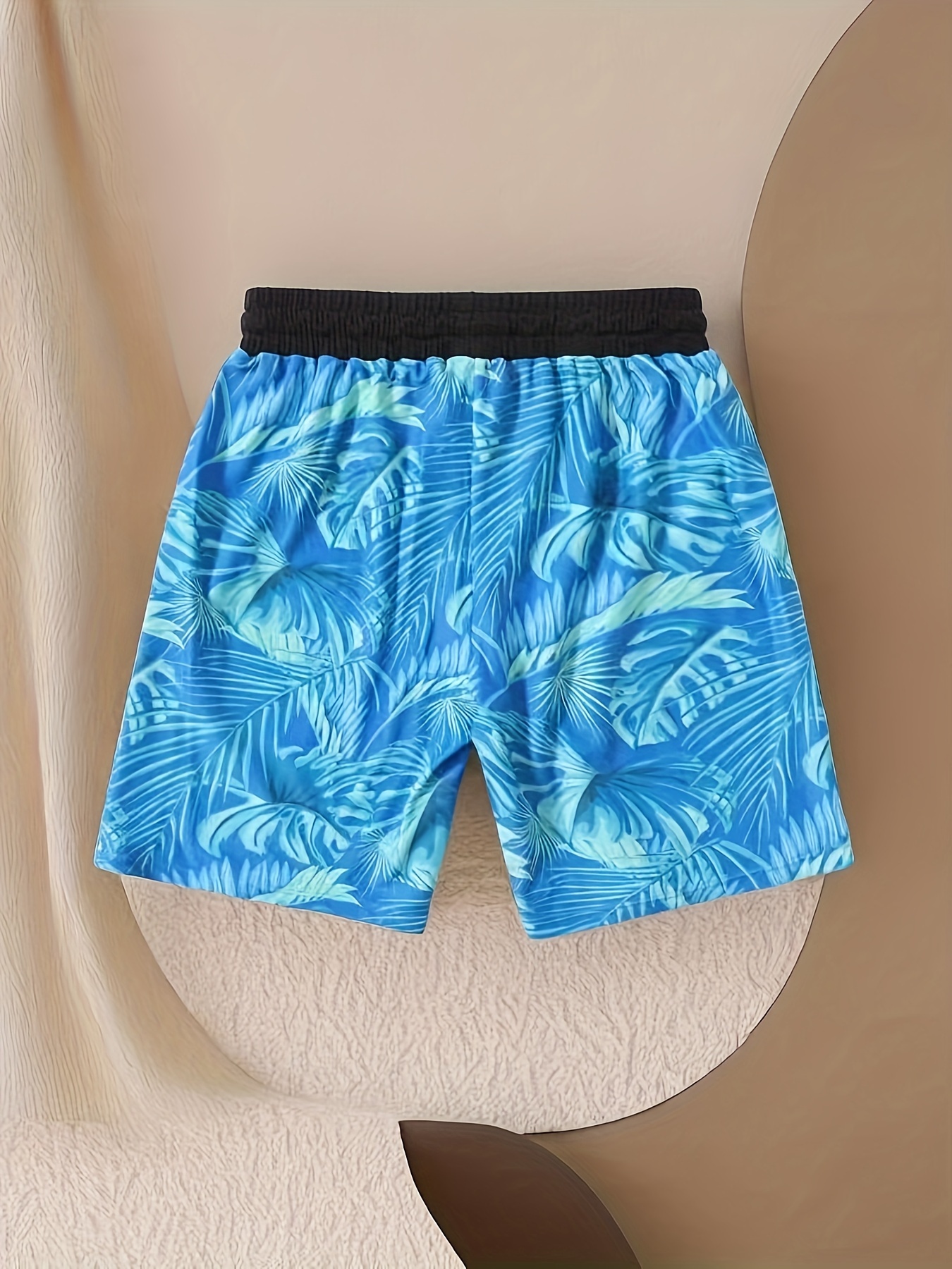 Crianças Bebês Meninas Shorts De Praia Cintura Elástica Tie-dye