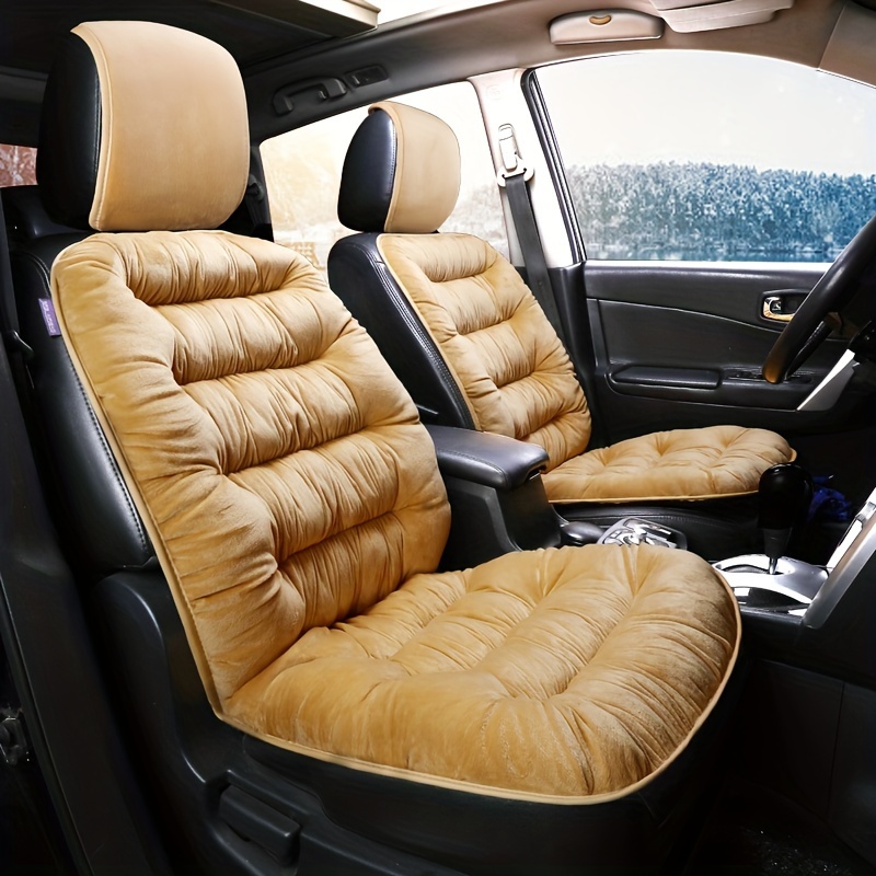 Acheter Coussin de siège de voiture universel, antidérapant, pour l'hiver,  pour les sièges avant et arrière, chaud, doux et respirant