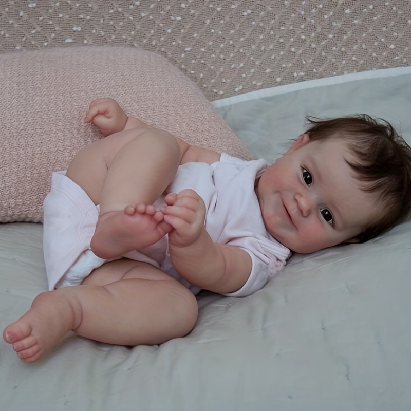 Acheter NPK 50 cm Reborn bébé peau foncée Maddie enfant en bas âge fille  très doux tissu poupée jouet de bain réaliste réel doux au toucher jouet de  bain