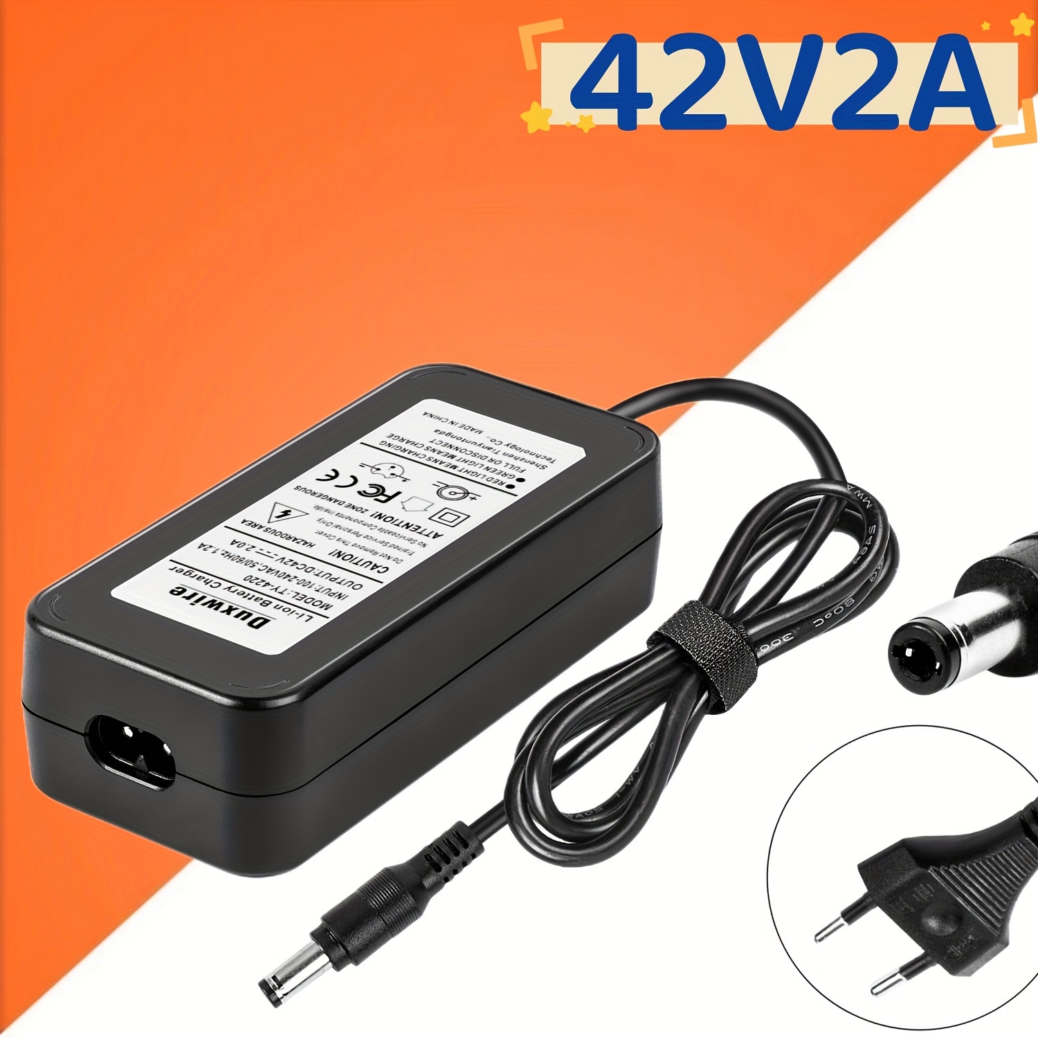 Chargeur électrique pour trottinette ES2 de NineBot - 36V - 2A - 10S