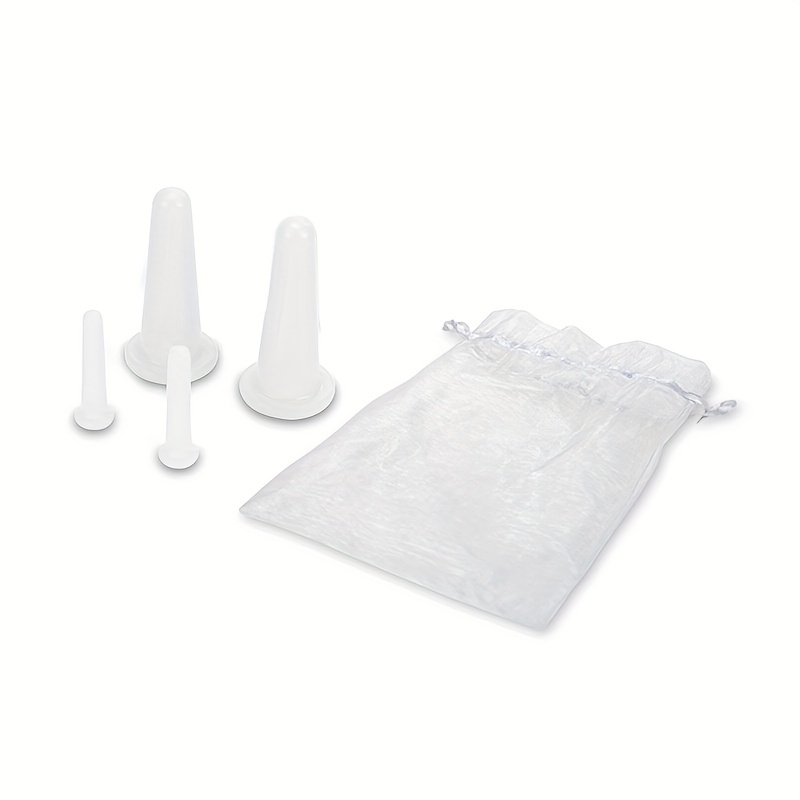 Facial Cupping Set Natural Silicone Facial Massage Cup Body - Temu