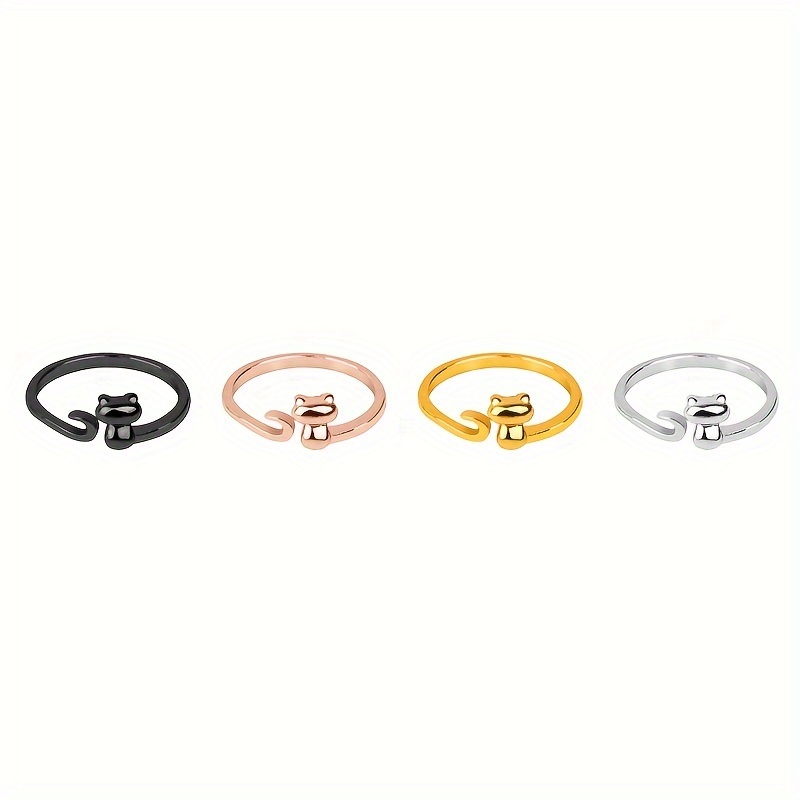 SUBANG 10 Pieces Adjustable Crochet Rings Knitting Crochet Loop Rings  Shaped Open Ring Adjustable Braided Ring Crochet Accessories for DIY