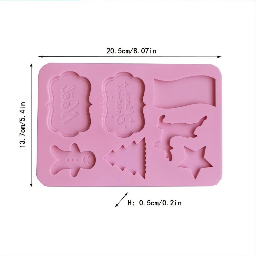 1pc, Christmas Chocolate Mold, 3D Silicone Mold, 25 Cavity Candy Mold,  Pastry Mold, Baking Tools, Kitchen Accessories, Xmas Decor