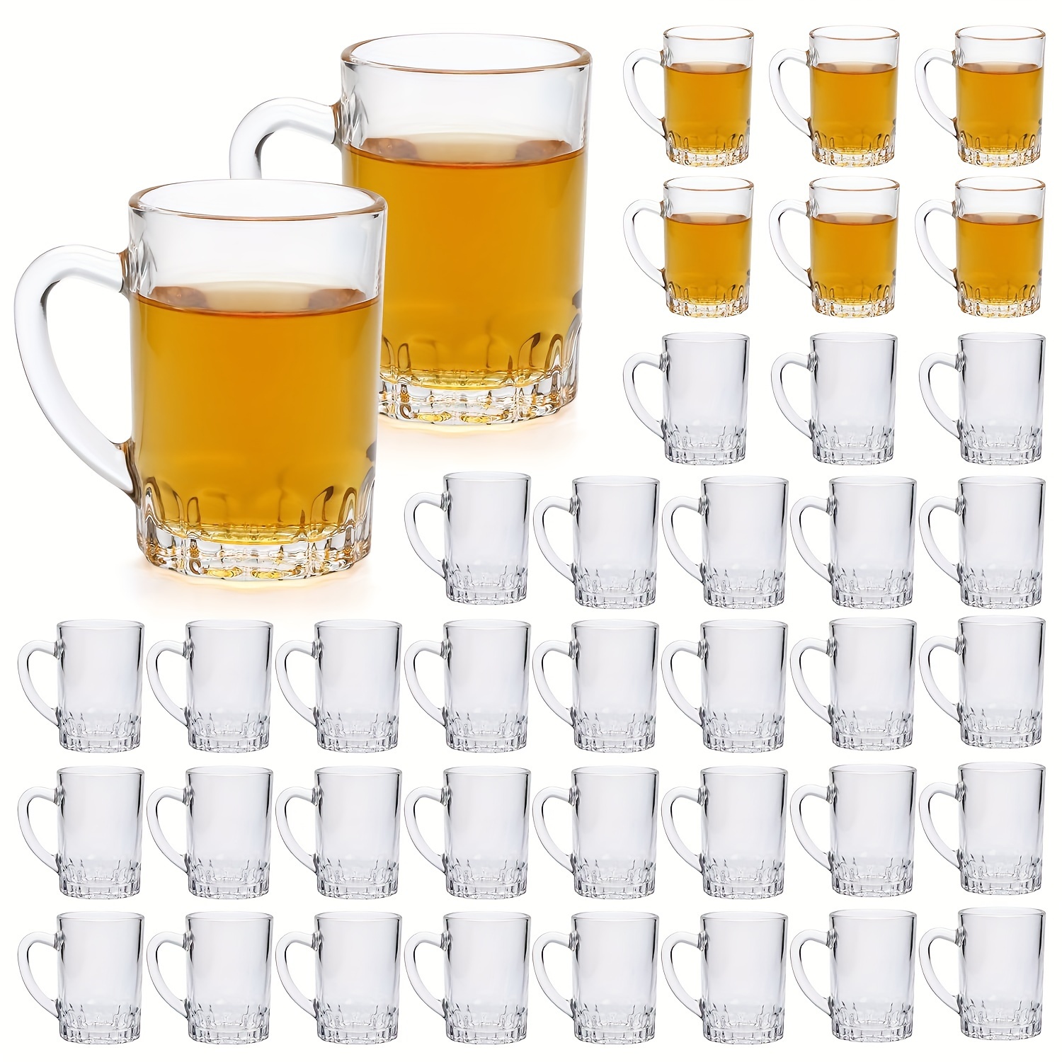 Beer Glass Design Shot Glasses Mini Glass Cups Set Cute - Temu