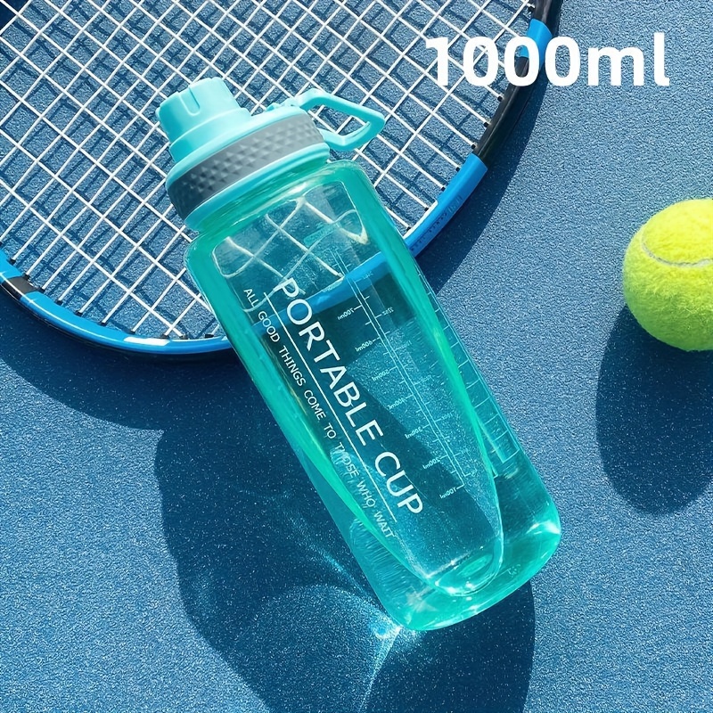 1000ml 33oz Leakproof Motivational Water Bottle Soft Straw Time Marker BPA  Free Drinking Portable Fitness Outdoor Enthusiasts