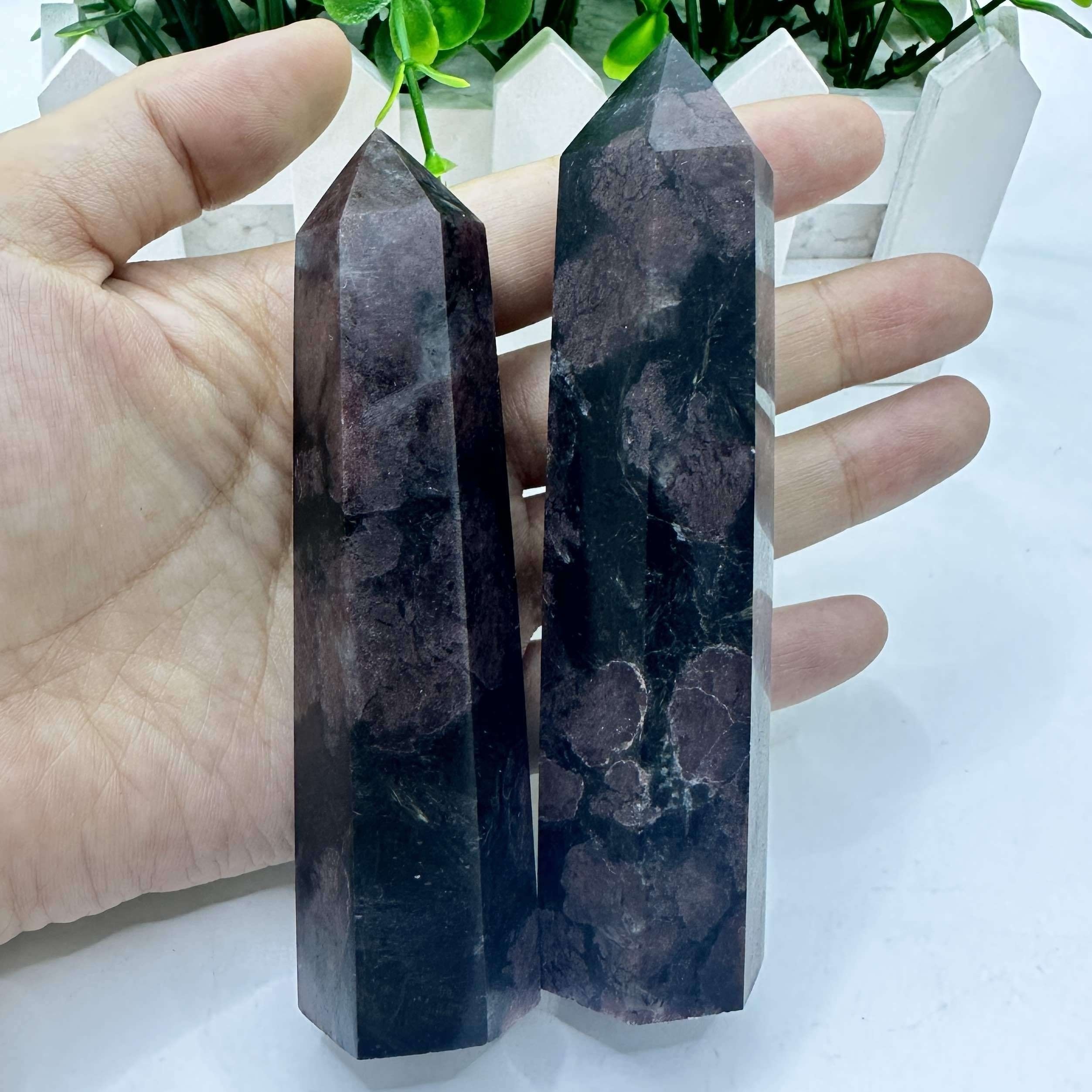 Natural Garnet Crystal Point / Garnet Crystal Tower For - Temu