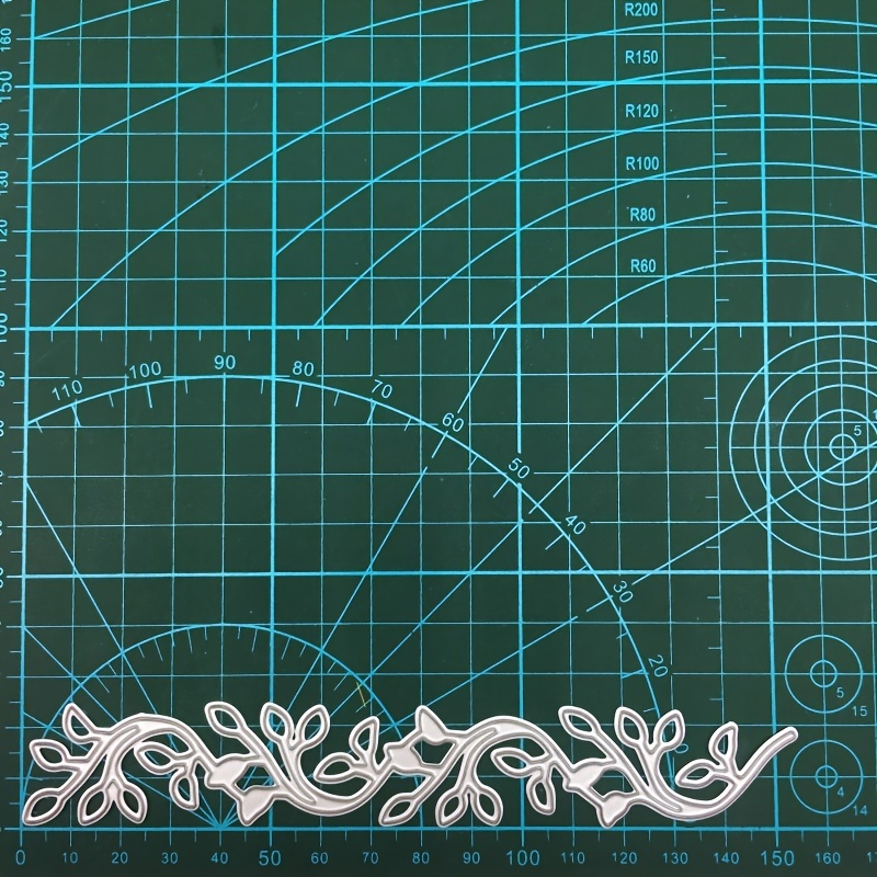 Suitable For Scrapbooking, 1 Piece Of Rattan Leaf For Handmade Card Making, Metal Embossing Die Cut, Carbon Steel Cutting Template