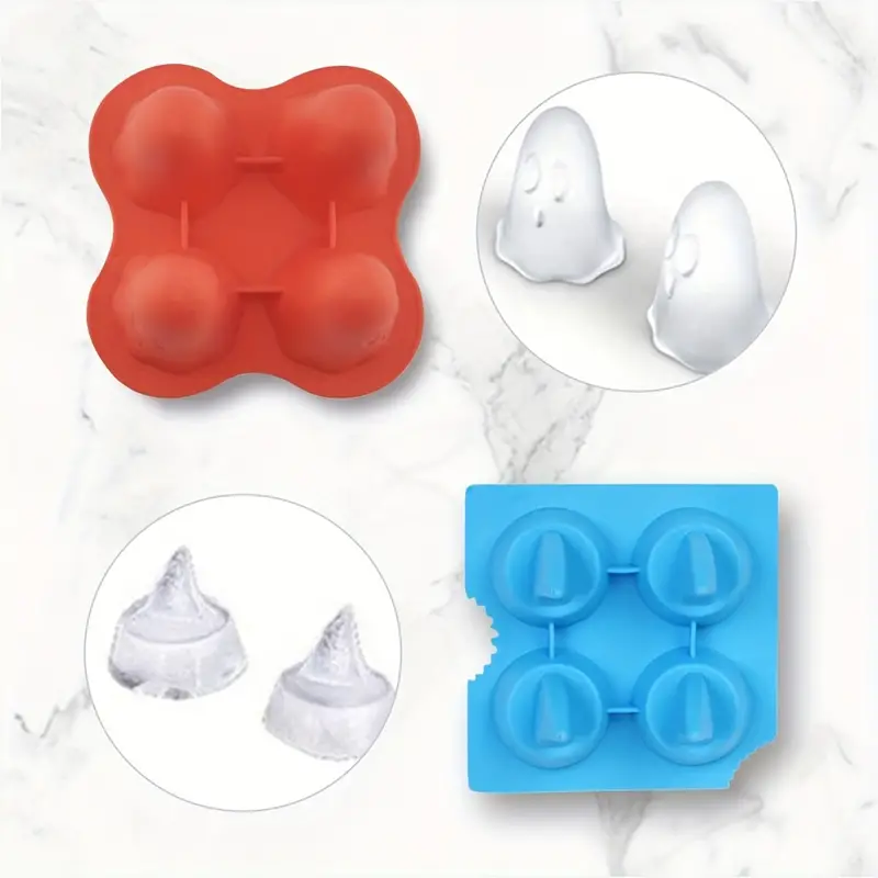 Ghost Ice Cubes Tray Funny Ice Cube Mold Halloween Party - Temu Poland